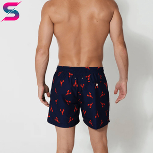 Shorts de bain imprimés Homard Rouge en tissu doux, fabriqués à la main, service OEM ODM, meilleur fournisseur, nouveau produit, prix de gros - Product Image 6