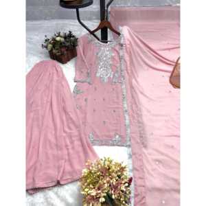 Hermoso Conjunto de Top, Pantalón y Dupatta para Fiestas Indias y Pakistaníes - Product Image 1