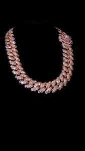 S925 Lab Grown Diamond Necklace Women's Luxury Flower Design Party Jewelry Prong Setting Round Brilliant Cut - Product Image 3