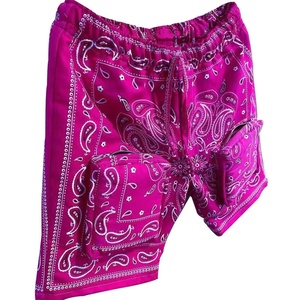 Pantalones cortos de carga con bolsillos y cremallera para hombre, shorts de playa con sublimación personalizado, nuevo diseño, venta al por mayor - Product Image 4