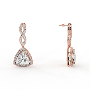 14K/18K Gold Lab Grown <b>Diamond</b> Tarilliant Cut Drop <b>Earrings</b> IGI Certified Luxury Unisex Wedding Jewelry - Product Image 6