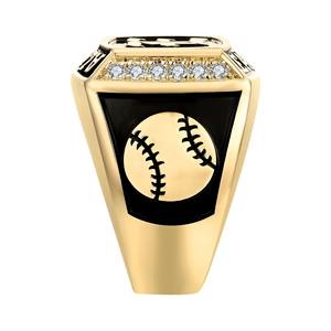 Anillo de Plata de Ley 925 con Inicial y Piedra de Nacimiento Cuadrada de Circonita Cúbica para Hombre, Personalizado, Anillo de Escuela Secundaria o Universidad - Product Image 4