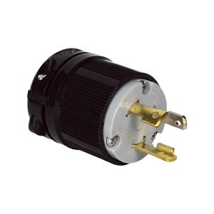 Enchufe Eléctrico con Bloqueo Resistente Compatible con Hubbell WJ-8330 NEMA L5-30P 30A 125V /cUL, Cumple con RoHS, para Uso Industrial - Product Image 2