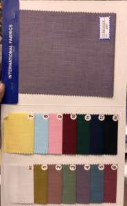 Tela de camisería transpirable de polialgodón y lino, 58 pulgadas de ancho, tacto suave, a precio asequible. - Product Image 6