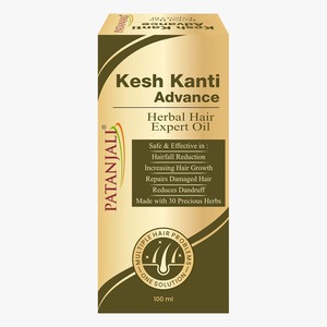 Huile capillaire ayurvédique Patanjali Kesh Kanti Advance Herbal Hair Expert pour les soins des cheveux, la nutrition et les soins du cuir chevelu - Product Image 1