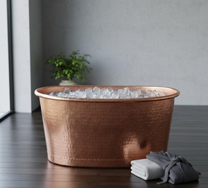 Bañera de cobre de tamaño personalizado hecha a pedido, bañera de cobre personalizada. - Product Image 2
