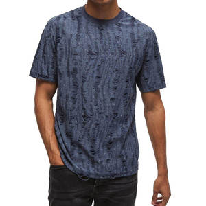 T-shirts personnalisés pour hommes, effet usé, en coton, vêtements de mode, fabricant de marques privées, t-shirts pour hommes effet usé - Product Image 1