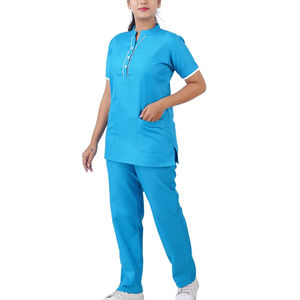 Uniformes Médicos de Lona Elástica de Último Diseño para Mujer, 100% Algodón, Conjuntos de Uniformes de Enfermería Elegantes para Profesionales Médicos - Product Image 6