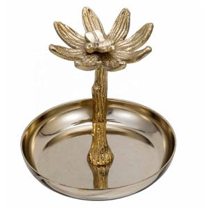 ที่ตั้งแหวน3ชั้นสำหรับจัดแสดงเครื่องประดับกำไลข้อมือและสร้อยรูปดอกไม้อลูมิเนียมขัดเงา - Product Image 6