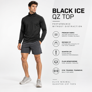 Custom Men's Quarter <b>Zip</b> Performance Pullover Lightweight Polyester Breathable Sports <b>Top</b> Running OEM Supplier Activewear - Product Image 1