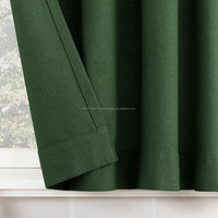 Rideaux en coton imprimés à la main vert olive, 10 couleurs, draperies moutarde, style bohème pour salon et chambre, écologiques et anti-poussière