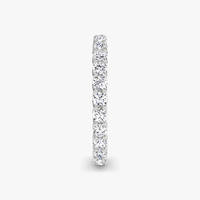 Bague en or blanc 14 carats sertie de diamants de laboratoire, 1,04 ct total, taille brillant D VVS1, plaquée rhodium, cadeau de fiançailles, mariage