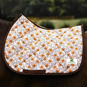 Tapis de selle pour chevaux de haute qualité, modèle Love Ya Always, par sublimation, excellente qualité, pour l'équitation, usage polyvalent - Product Image 3