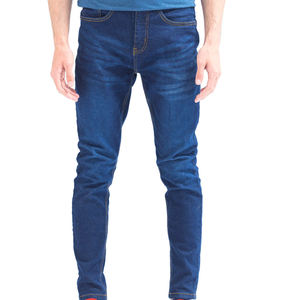 Pantalones Vaqueros de Algodón Casuales a la Moda, Corte Ajustado, Estilo Urbano, Premium - Product Image 1