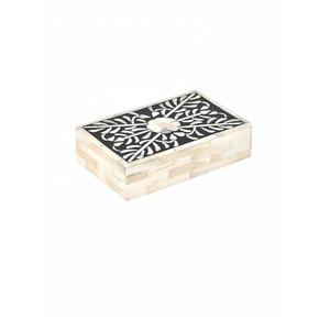 <b>Floral</b> Design Bone Inlay Modern Decorative Jewelry <b>Box</b> Organizer Multipurpose Storage <b>Box</b> Keepsake <b>Box</b> Bone Crafts Decor - Product Image 3