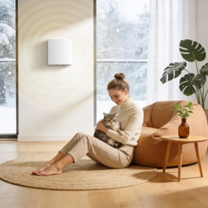 Récupérateur d'air 300W, Chauffage, Ventilation Décentralisée, Récupération de Chaleur, Tuya Smart <span class=keywords><strong>VMC</strong></span> Double Flux, Résidentiel, Hôpital, École - Product Image 1