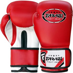 Gants de boxe Muay Thai pour enfants et juniors Farabi Sports avec logo personnalisé, pour l'entraînement au kickboxing et au sparring, en cuir PU - Product Image 6