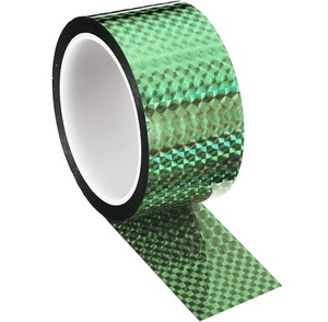 Strong Adhesion Prism Reflective Holographic Tape Roll for Arts Crafts Packaging Decoration Scrapbooking Premium Green Finish - Product Image 1