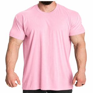 T-shirt surdimensionné pour homme en coton uni, coupe décontractée, streetwear, logo personnalisé, fabricant OEM ODM, fournisseur en gros - Product Image 1