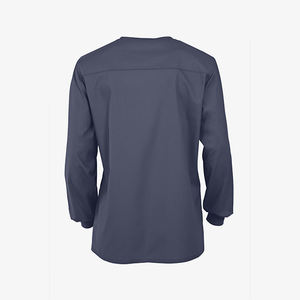 Veste de travail infirmière longue coupe ajustée 100 % polyester multi-poches, prix d'usine, vente en gros, couleur personnalisée, pour femmes - Product Image 3