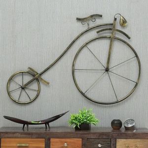 Sculpture murale vintage en métal faite à la main en forme de vélo, 49 pouces, vélo décoratif en fer pour la décoration murale de la maison, de l'hôtel et du restaurant - Product Image 4