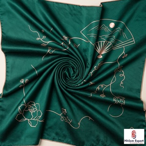 Premium Printed Short <b>Scarf</b> Fabric Custom Branding OEM ODM White Label Textile Manufacturer Fashion Accessories Export Supplier - Product Image 6