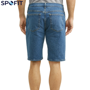 กางเกงยีนส์ขาสั้นผู้ชายคุณภาพสูงสำหรับฤดูร้อน ทรงหลวม สไตล์ลำลอง มีเข็มขัดและกระดุม ลุคเท่ๆ สำหรับหนุ่มๆ - Product Image 4