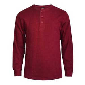 T-shirts d'hiver en molleton à manches longues pour hommes de couleur unie imprimée sur mesure 100% coton Service OEM - Product Image 1