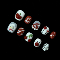 Ongles press-on exclusifs peints à la main, gel multicouche, qualité supérieure, longue durée, fournisseur en gros, prix négociable