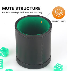 Juego de Vasos para Dados de Cuero PU con Logotipo Personalizado, Clásico, Deportivo, Duradero, para Bar, Club Nocturno, KTV, Fiesta, Juego de Dados - Product Image 2