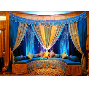 Scène de mariage musulman Nikah, Décoration de scène de mariage pakistanais, Décoration de scène de mariage asiatique Mehndi à prix abordables - Product Image 1
