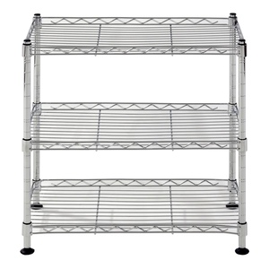 Étagère à vaisselle en acier inoxydable de qualité supérieure, organiseur de rangement de cuisine, étagère métallique multi-niveaux durable pour assiettes et bols, au meilleur prix - Product Image 3