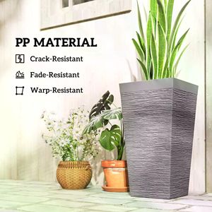 Set di 3 Vasi Classici in Plastica per Piante da Interno/Esterno da 1 Gallone con Fori di Drenaggio Decorativi di [Brand/Produttore] - Product Image 5