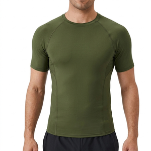 Camiseta al por mayor de corte ajustado, camiseta de algodón para hombre, camiseta con logo personalizado, MOQ bajo, de fábrica - Product Image 5