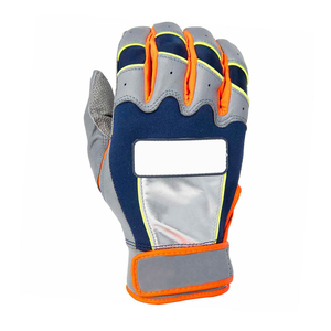 New Design Men's Leather Baseball Batting <b>Gloves</b> with UV Protection Superior Grip Lightweight Breathable Hook & Loop Closure - Product Image 5
