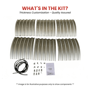 Bac à jardin surélevé rond en métal, bacs à jardin d'extérieur pour légumes, jardinière en acier galvanisé, fournitures de jardin minimalistes, en vrac, GB015 - Product Image 3