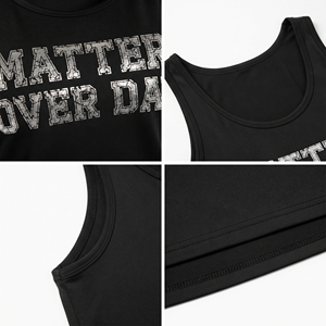 Women Plus Size Tank <b>Top</b> Gym Workout Singlet Breathable Eco-Friendly Washed Jersey Fabric Polyester/Cotton Scoop Neck Printed - Product Image 6