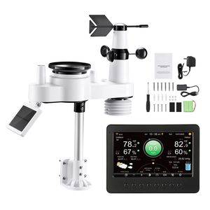 Estación Meteorológica Inalámbrica 7 en 1 con Pantalla TFT de 7 Pulgadas, Energía Solar, Sensor Exterior, Pluviómetro Interior/Exterior - Product Image 6