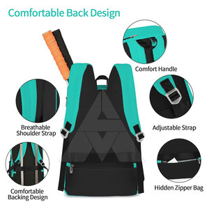 Vente en ligne d'accessoires pour jeunes, sacs de tennis en polyester, sacs de tennis en gros, sacs de tennis en grande quantité - Product Image 2