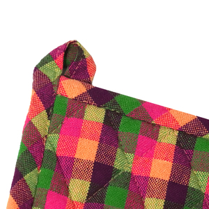 Potholder Patterns Wholesale in India Beautiful Color Yarn Dyed checkered Pattern cotton <b>kitchen</b> pot <b>holder</b>. - Product Image 6