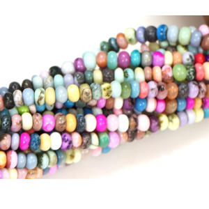 Perles Rondelles Opale Multicolores Effet Disco : Artisanat de Bijoux en Pierres Précieuses - Product Image 5