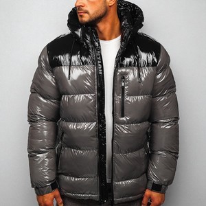 Chaqueta acolchada con capucha de alta calidad, moda de invierno, nueva llegada, extragrande, impermeable, para hombre, diseño y logotipo personalizados - Product Image 1