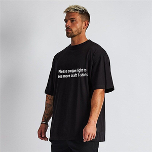 T-shirt surdimensionné brodé Dark Future pour homme, style streetwear, manches courtes, jersey noir, logo sur le devant - Product Image 4