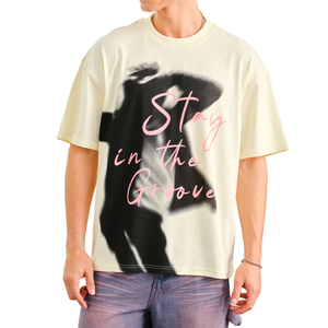 Clothing Manufacturer Custom Design Men's T-Shirt 2026 Y2K Streetwear Organic Cotton T-shirt for Men Regular Fit <b>Printed</b> Tees - Product Image 1