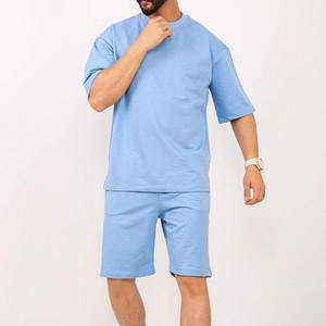 Collection 2026 – Costume d'été haut de gamme pour homme en 100 % coton tissé, avec broderie et impression de logo personnalisés, couleur unie - Product Image 4