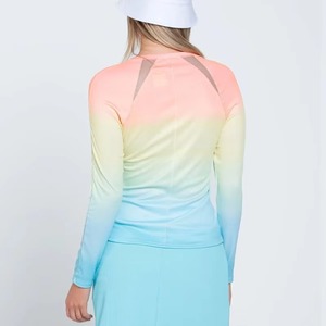 Women Slim Fit Solid Logo Breathable Jersey Polyester 220g Sublimation T Shirts - Product Image 1
