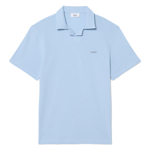 Chemise de golf pour homme, coupe classique, maille tricotée en nylon, polyester et élasthanne, manches courtes, respirante, légère, séchage rapide - Product Image 1