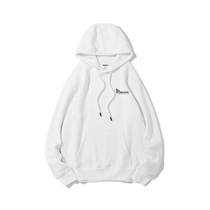 Sweat à capuche pour homme à épaules tombantes en gros |   Vêtements streetwear vierges, impression en relief, logo personnalisé - Product Image 3