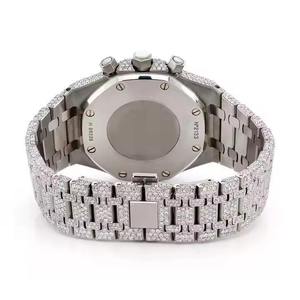 Reloj Moderno con Diamantes VVS Moissanite, Correa de Acero, Reloj Clásico para Hombre, Reloj Mecánico a Precio de Mayoreo - Product Image 3