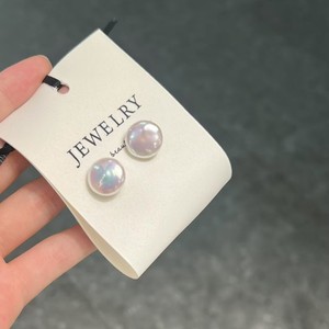 Pendientes de Plata de Ley 925 de Joyería Real, Perlas Naturales de Alta Calidad de 9-10 mm, Venta al por Mayor del Fabricante con Caja de Regalo - Product Image 1